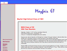 Tablet Screenshot of mayfair61.com